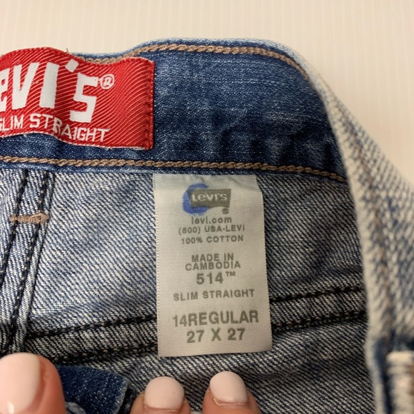 Levi’s Distressed Denim Light Washed Shorts 14R - Picture 4 of 9